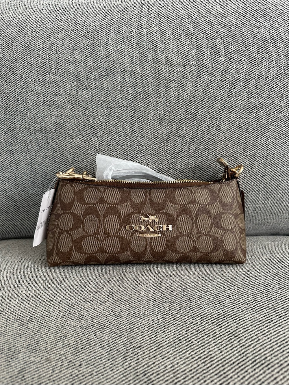 NWT Coach Charlotte Shoulder Bag In Signature Canvas CL405